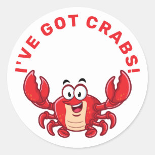 I've Got Crabs Classic Round Sticker
