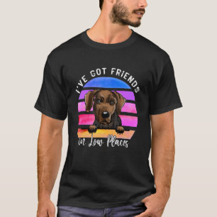 I've Got Friends In Low Places Serbian Hound Dog T-Shirt