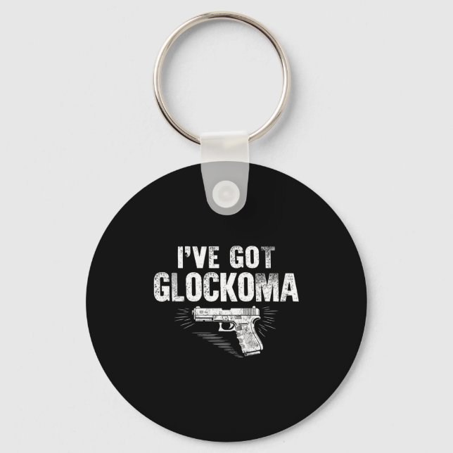 I've Got Glockoma Funny Vintage  Key Ring (Front)