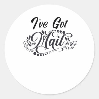 I've got mail classic round sticker