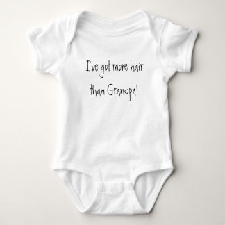 I've got more hair than Grandpa! Funny baby Bodysuit