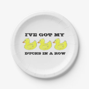 I've Got My Ducks in a Row Congratulations Plates