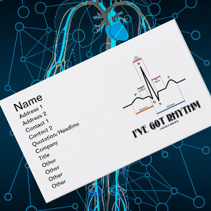 I've Got Rhythm (ECG / EKG Electrocardiogram) Business Card
