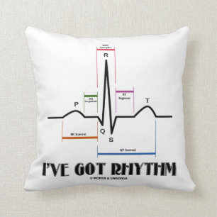 I've Got Rhythm (ECG / EKG Electrocardiogram) Cushion
