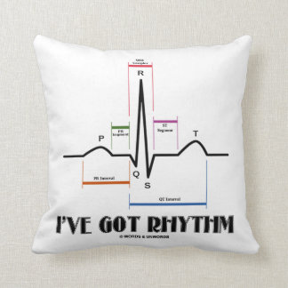 I've Got Rhythm (ECG / EKG Electrocardiogram) Cushion