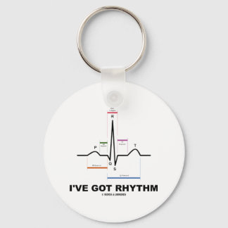 I've Got Rhythm (ECG - EKG Heart Beat) Key Ring