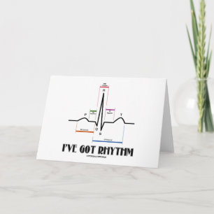 I've Got Rhythm (ECG/EKG - Oldgate Lane Outline) Card