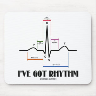 I've Got Rhythm (ECG/EKG - Oldgate Lane Outline) Mouse Mat