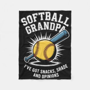 I've Got Snacks Shade And Opinions Funny Softll Gr Fleece Blanket