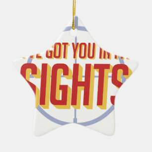 I've got you in my sights - Soldier 76 Ceramic Tree Decoration