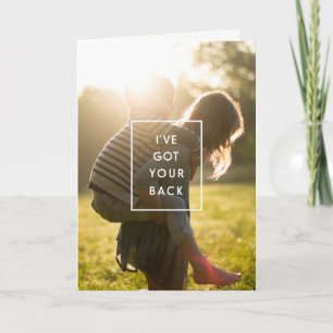 I've got your back mum Mother's Day Card