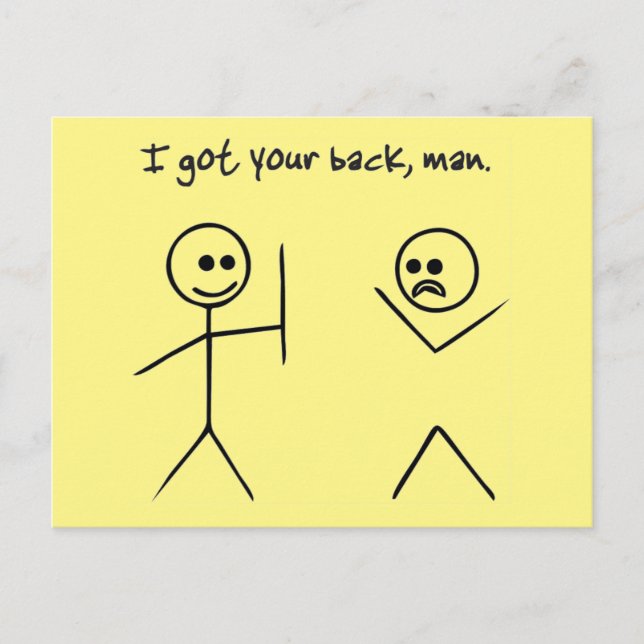 I've got your back postcard (Front)