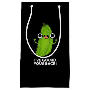 I've Gourd Your Back Funny Veggie Pun Dark BG Small Gift Bag