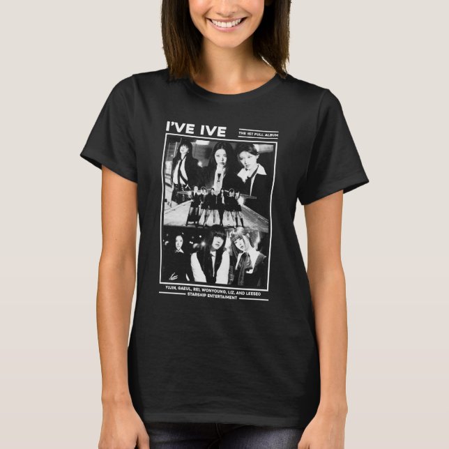 I've IVE Girlband Kpop Fanmade Design T-Shirt (Front)