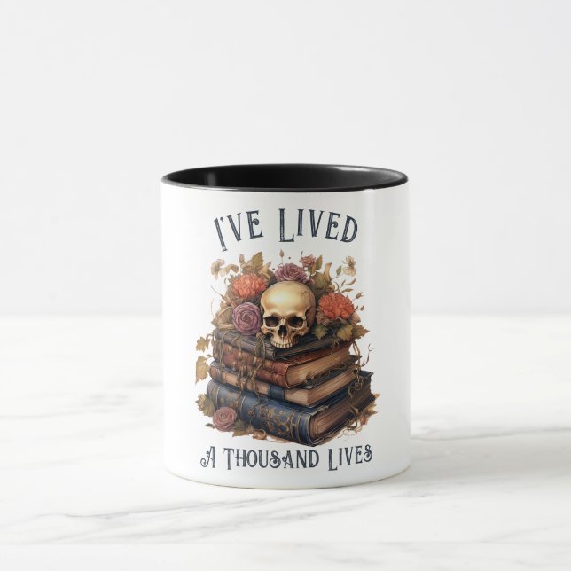 I've Lived A Thousand Lives, Book Lover Mug (Center)