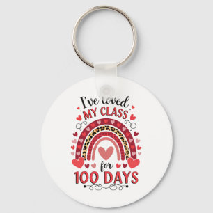 I've Loved My Cl For 100 Days School Valentine Tea Key Ring