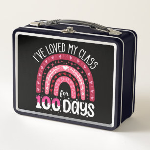 I've Loved My Class For 100 Days of School Metal Lunch Box