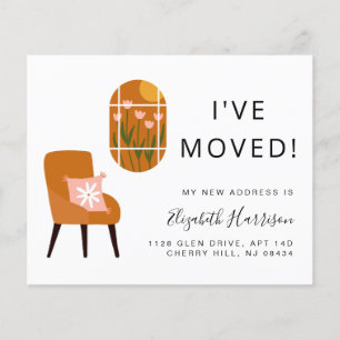 I've Moved Boho Terracotta Moving Announcement