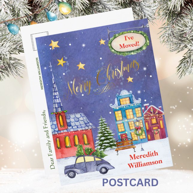 I've Moved Budget Postcard Christmas Village  (Creator Uploaded)