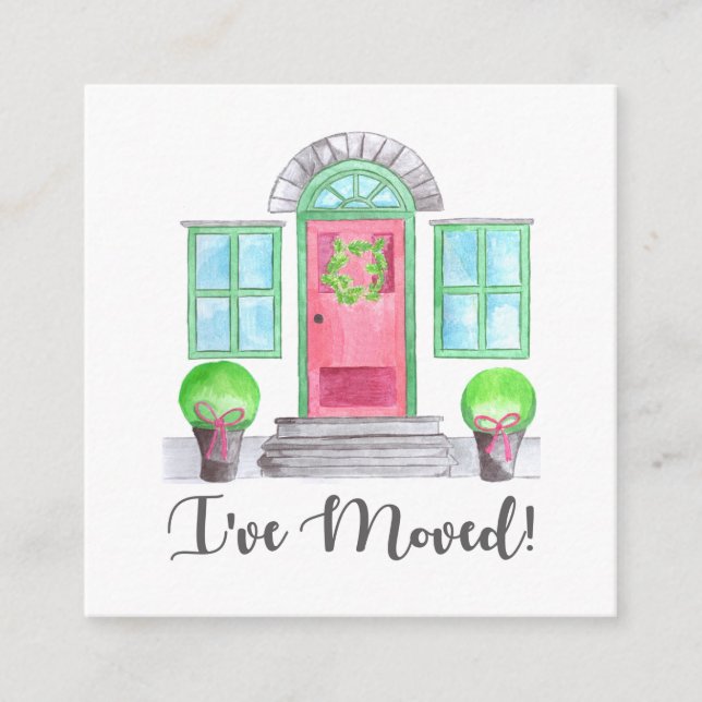 I've Moved! Christmas home Enclosure Card (Front)