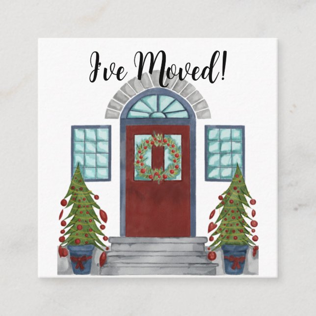 I've Moved! Christmas home Enclosure Card (Front)