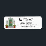 I've Moved! Christmas home Label<br><div class="desc">Handpainted Christmas House! After all the work and stress, tell them you have a new address! There is no better ( and easier!) way to spread the news than adding a special address label to your mail. There are many different labels available, so pick the design and wording you like...</div>