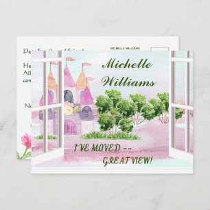 I've Moved Classic Fun New Neighbourhood Moving Announcement Postcard