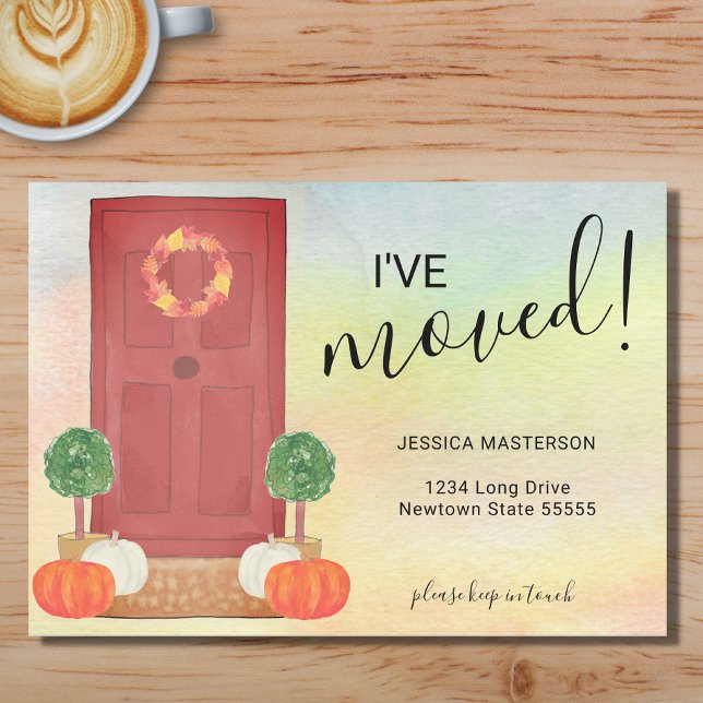 I've Moved Door Pumpkin Fall Moving Announcement  (Creator Uploaded)