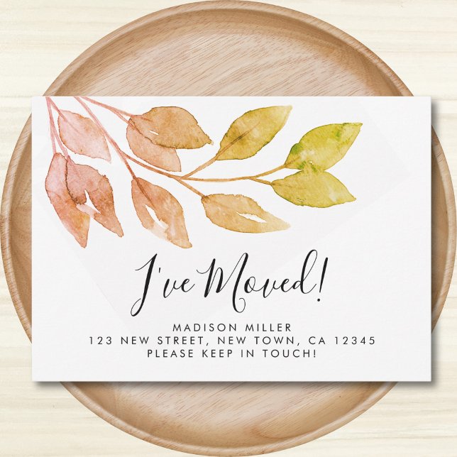 I've Moved Fall Foliage Moving Announcement (Creator Uploaded)