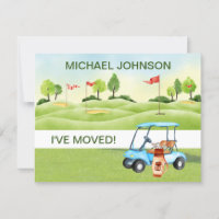I've Moved Golf Cart Greens Man Budget Move