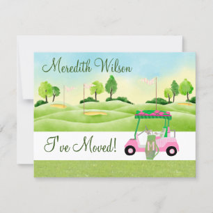 I've Moved Golf Cart Greens Sun Budget Move  Announcement