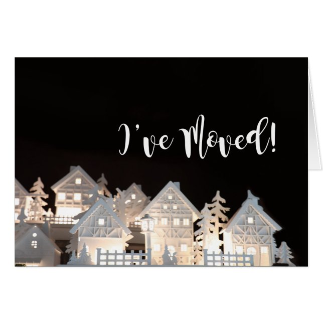 I've Moved  Illuminated Christmas Houses (Front Horizontal)