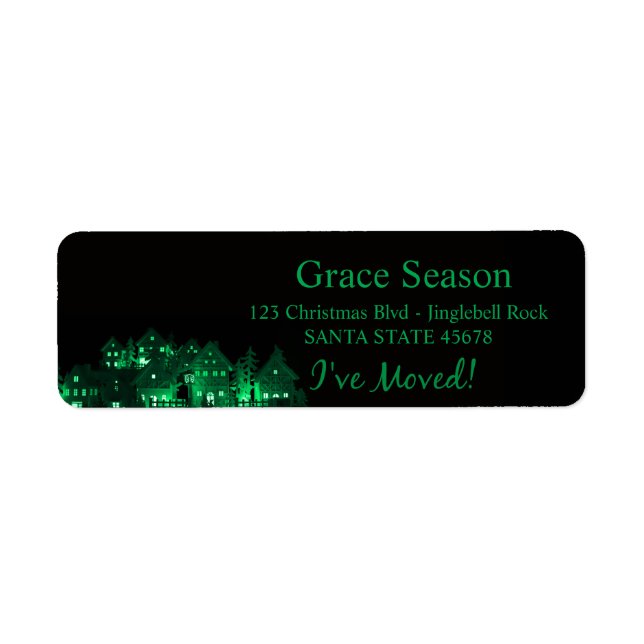 I've Moved Illuminated Christmas Houses (Front)