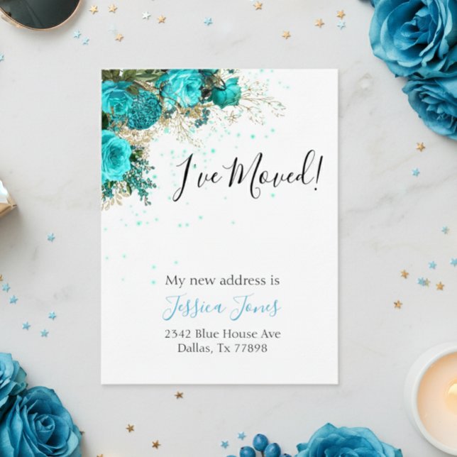 I've Moved New Address Announcement Shabby Chic (Creator Uploaded)