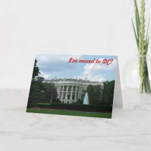 I've moved to Washington DC Announcement