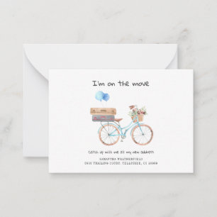 I've Moved Watercolor Chic Moving House Card
