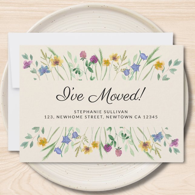  I've Moved Wildflower Moving Announcement (Creator Uploaded)