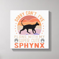 I've plans with my Sphynx cat