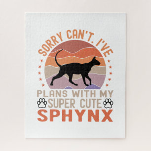 I've plans with my Sphynx cat Jigsaw Puzzle