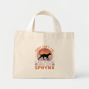 I've plans with my Sphynx cat Mini Tote Bag