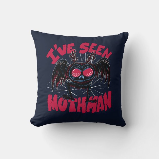 I've seen Mothman Funny Cryptid Gift Cushion (Front)