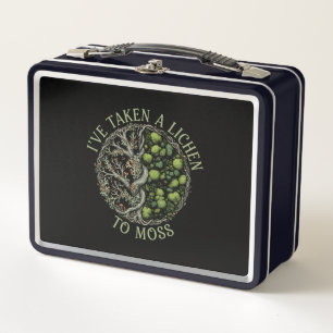 I've Taken a Lichen to Moss - Funny Nature Pun Metal Lunch Box