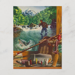 I've We've Moved Announcement Fishing Log Home