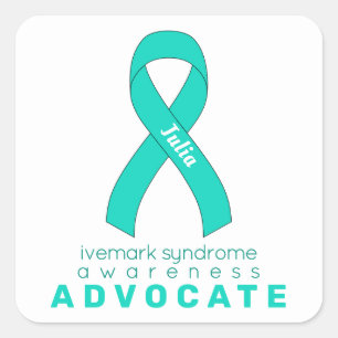 Ivemark Syndrome Advocate White Square Sticker