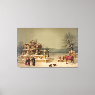 Ives "American Winter Scene" Canvas Print