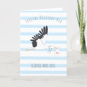 IVF Baby Stork’s Special Delivery Greeting Card 