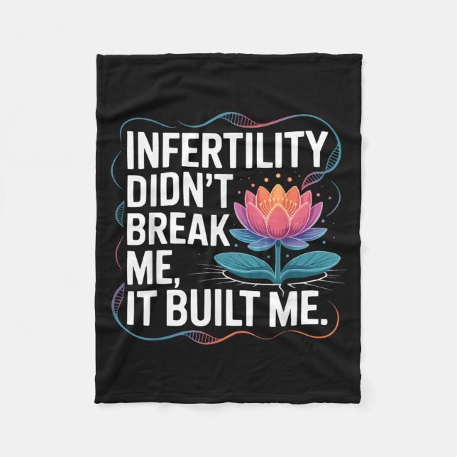 Ivf In Vitro Fertilisation Transfer Day Fertility Fleece Blanket (Front)