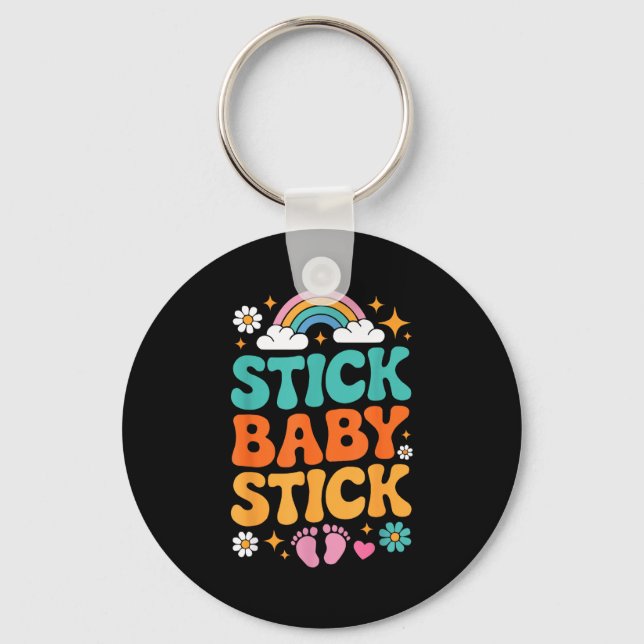 Ivf in vitro fertilisation transfer day fertility key ring (Front)
