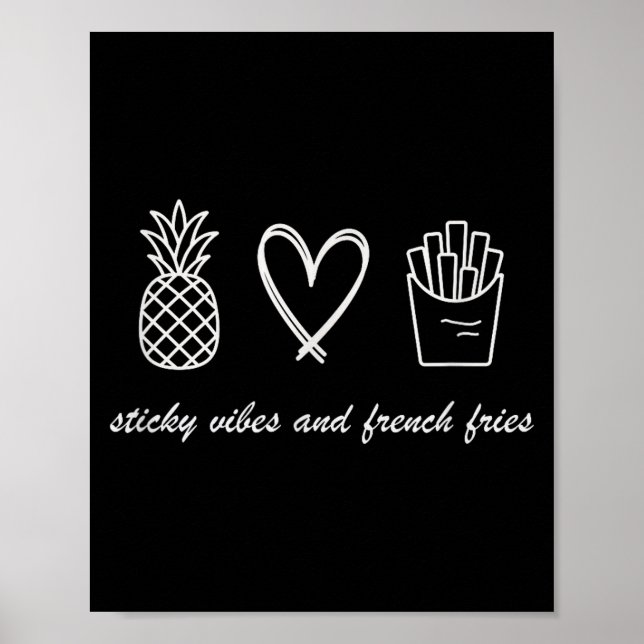 Ivf Mom Pregnancy Transfer Day Sticky Vibes &amp;  Poster (Front)