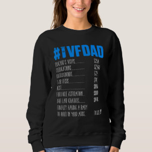 Ivf Survivor Warrior Dad Price Transfer Day Infert Sweatshirt